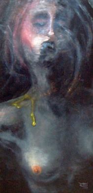 Honey of Ecstasy, oil on wood, 49 x 24 cm, 2013 corr 1 web nail