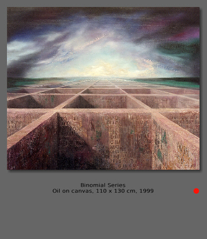 Michael Kühne AC 1999 Binomial Series ooc, 110 x 130 cm
